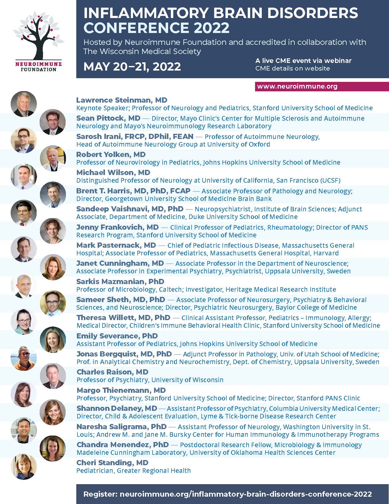 Inflammatory Brain Disorders Conference 2022 Iowa American Academy of